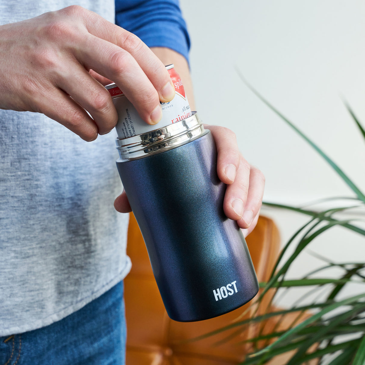 Stay-chill slim can cooler in galaxy black by host®