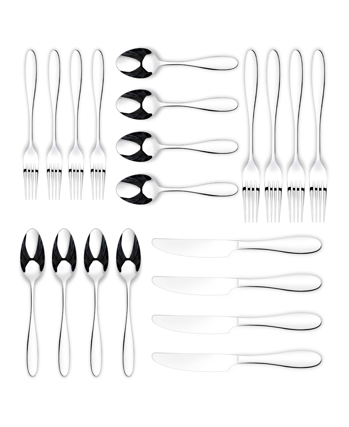 Amadea 20 Pc Flatware Set - Available 3 Finishes - Tuesday Morning - Flatware