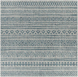 Novato Aqua All Over Pattern Performance Rug