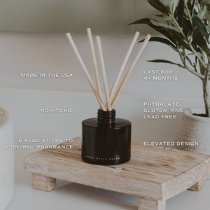 Farmhouse Amber Tinted Glass Jar Reed Diffuser