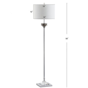 Amelia crystal / metal led floor lamp - Tuesday Morning - Floor Lamps