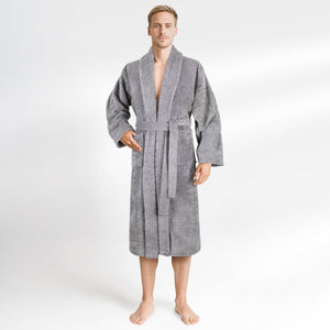 American Soft Linen Luxury Men’s 100% Cotton Turkish Bathrobe – Quick Dry, Soft, Absorbent & Lightweight