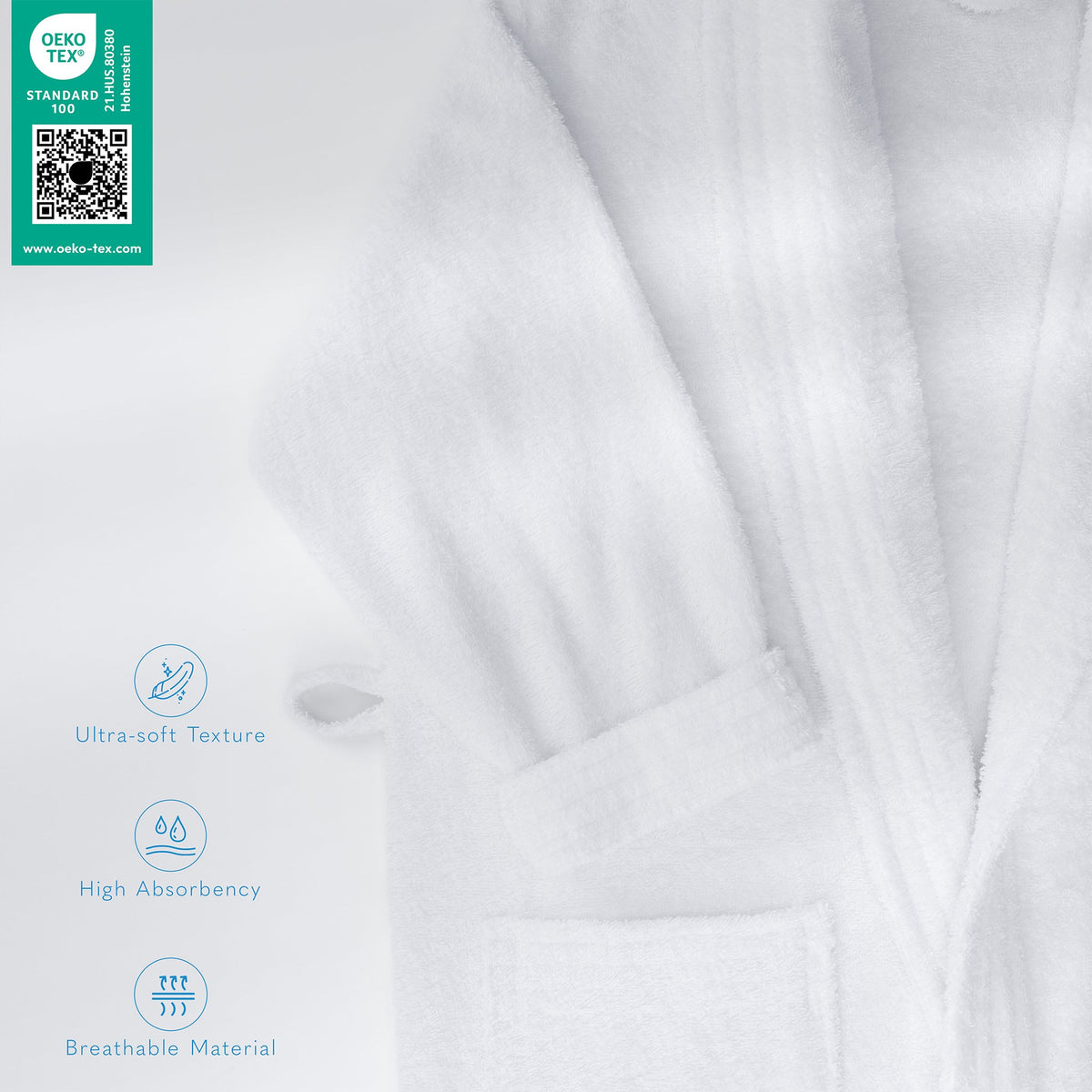 American Soft Linen Luxury Men’s 100% Cotton Turkish Bathrobe – Quick Dry, Soft, Absorbent & Lightweight