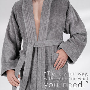 American Soft Linen Luxury Men’s 100% Cotton Turkish Bathrobe – Quick Dry, Soft, Absorbent & Lightweight