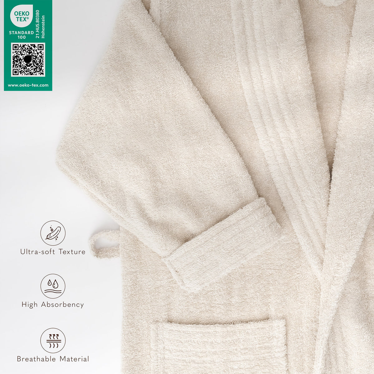 American Soft Linen Luxury Men’s 100% Cotton Turkish Bathrobe – Quick Dry, Soft, Absorbent & Lightweight