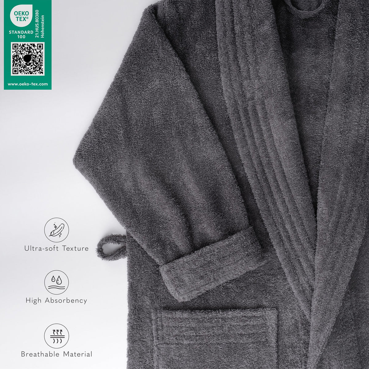 American Soft Linen Luxury Women’s 100% Cotton Turkish Bathrobe – Quick Dry, Soft, Absorbent & Lightweight