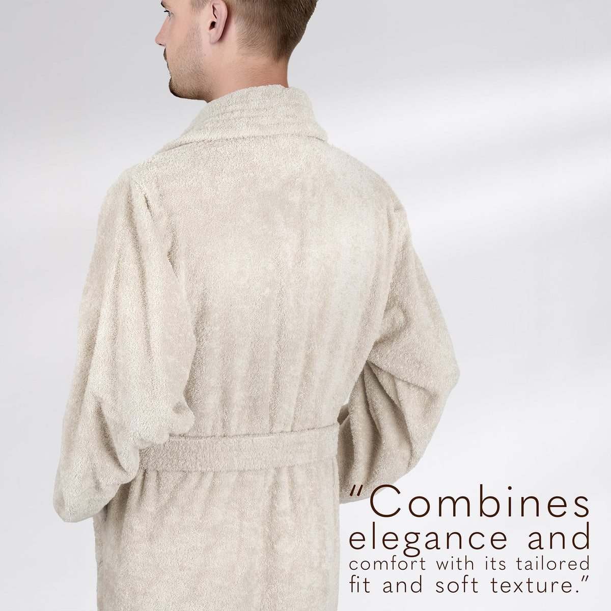American Soft Linen Luxury Men’s Robe – 100% Cotton, Quick Dry, Turkish Bathrobe for Wholesale
