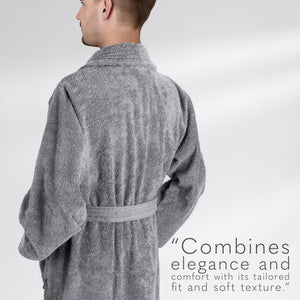 American Soft Linen Luxury Men’s Robe – 100% Cotton, Quick Dry, Turkish Bathrobe for Wholesale