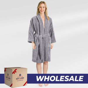 American Soft Linen Luxury Women’s Robe – 100% Cotton, Quick Dry, Turkish Bathrobe for Wholesale