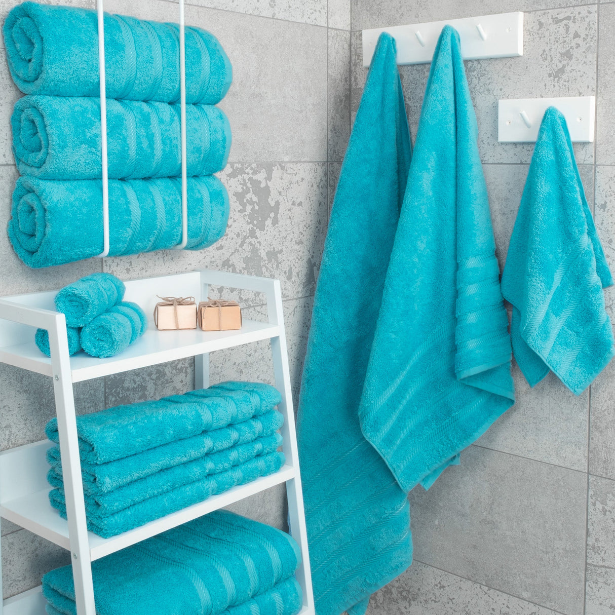 American Soft Linen 100% Cotton Turkish Towels for Bathroom, 4 Pack Bath Towel Set,  Super Soft, Extra Large Bath Towels