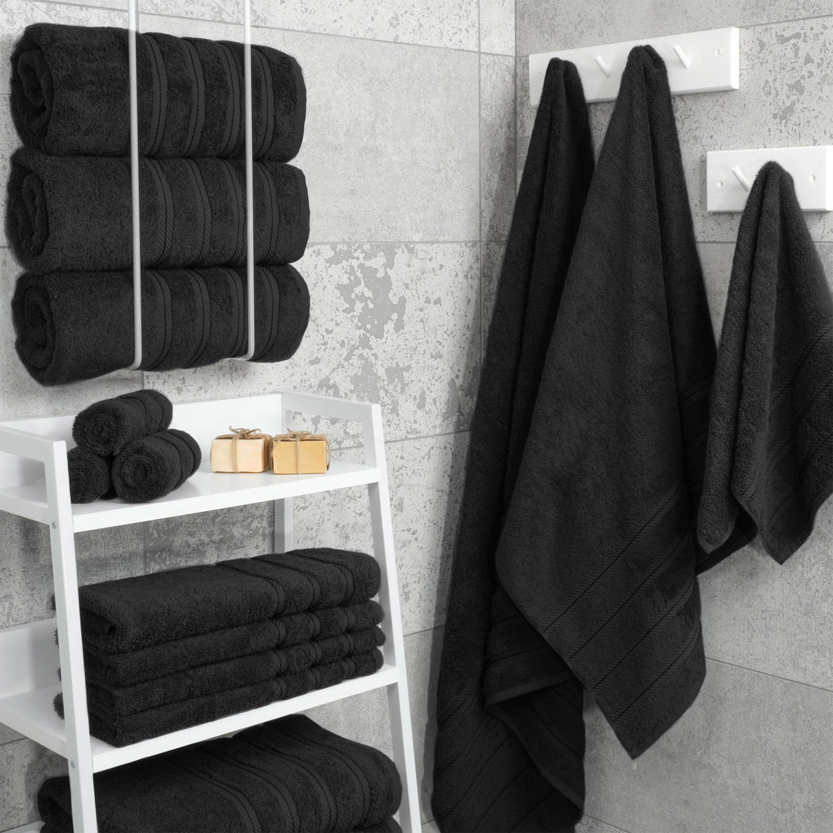 American Soft Linen 100% Cotton Turkish Towels for Bathroom, 4 Pack Bath Towel Set,  Super Soft, Extra Large Bath Towels