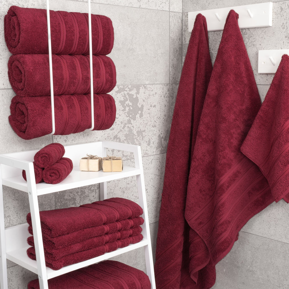 American Soft Linen 100% Cotton Turkish Towels for Bathroom, 4 Pack Bath Towel Set,  Super Soft, Extra Large Bath Towels