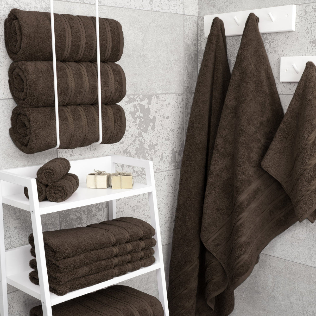 American Soft Linen 100% Cotton Turkish Towels for Bathroom, 4 Pack Bath Towel Set,  Super Soft, Extra Large Bath Towels