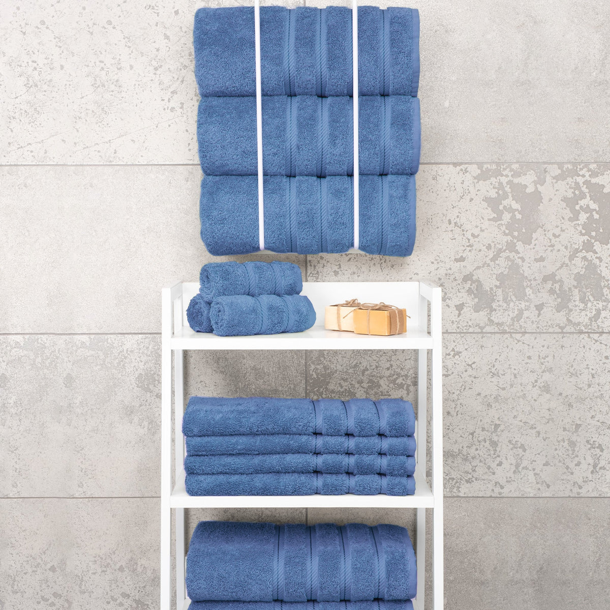 American Soft Linen 100% Cotton Turkish Towels for Bathroom, 4 Pack Bath Towel Set,  Super Soft, Extra Large Bath Towels