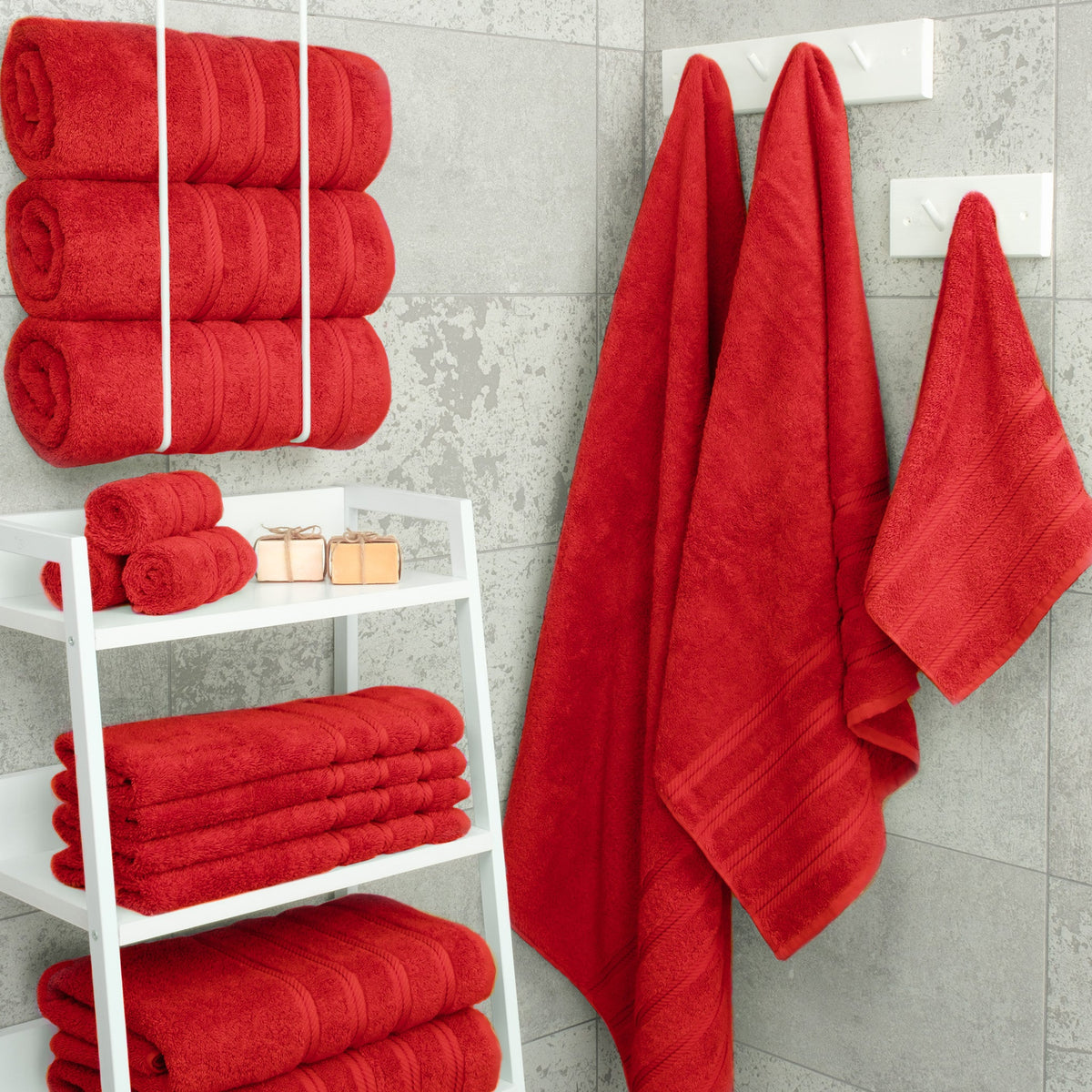 American Soft Linen 100% Cotton Turkish Towels for Bathroom, 4 Pack Bath Towel Set,  Super Soft, Extra Large Bath Towels