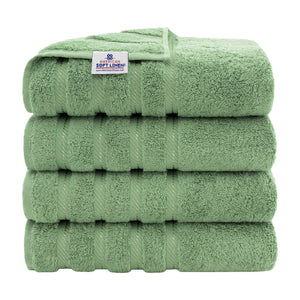 American Soft Linen 100% Cotton Turkish Towels for Bathroom, 4 Pack Bath Towel Set,  Super Soft, Extra Large Bath Towels