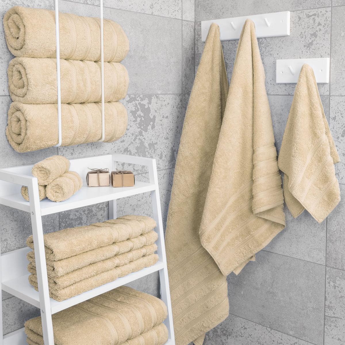 American Soft Linen 100% Cotton Turkish Towels for Bathroom, 4 Pack Bath Towel Set,  Super Soft, Extra Large Bath Towels