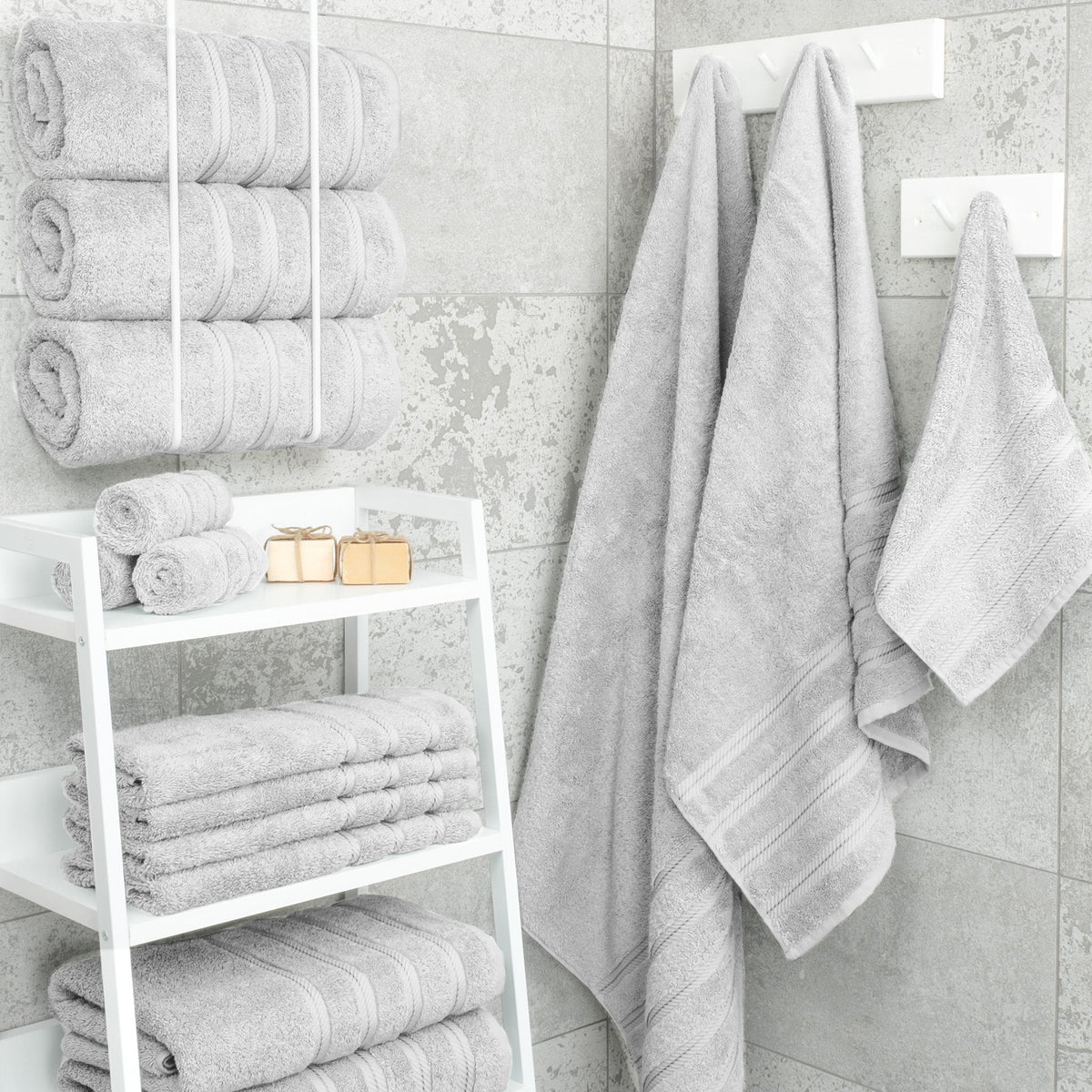 American Soft Linen 100% Cotton Turkish Towels for Bathroom, 4 Pack Bath Towel Set,  Super Soft, Extra Large Bath Towels