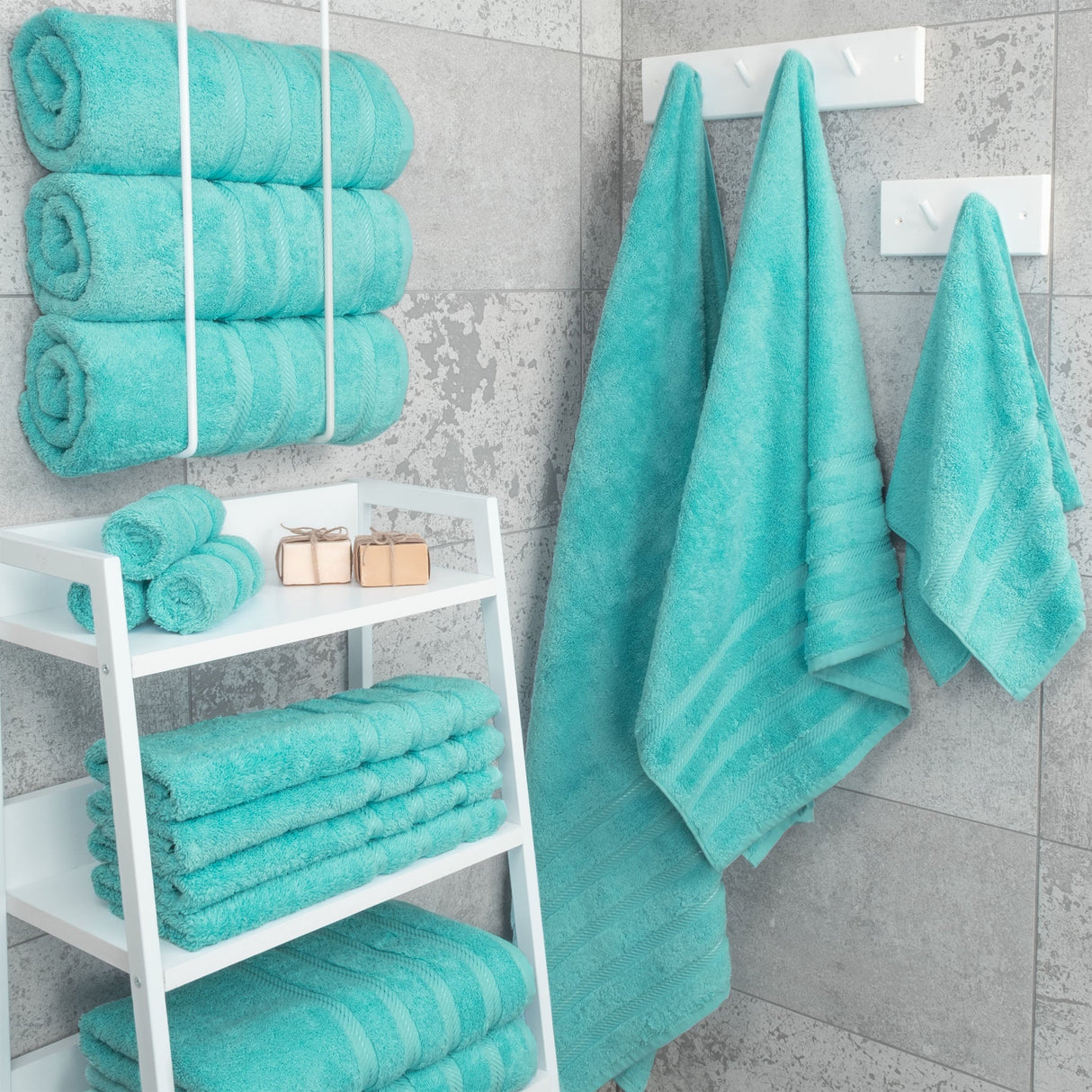 American Soft Linen 100% Cotton Turkish Towels for Bathroom, 4 Pack Bath Towel Set,  Super Soft, Extra Large Bath Towels