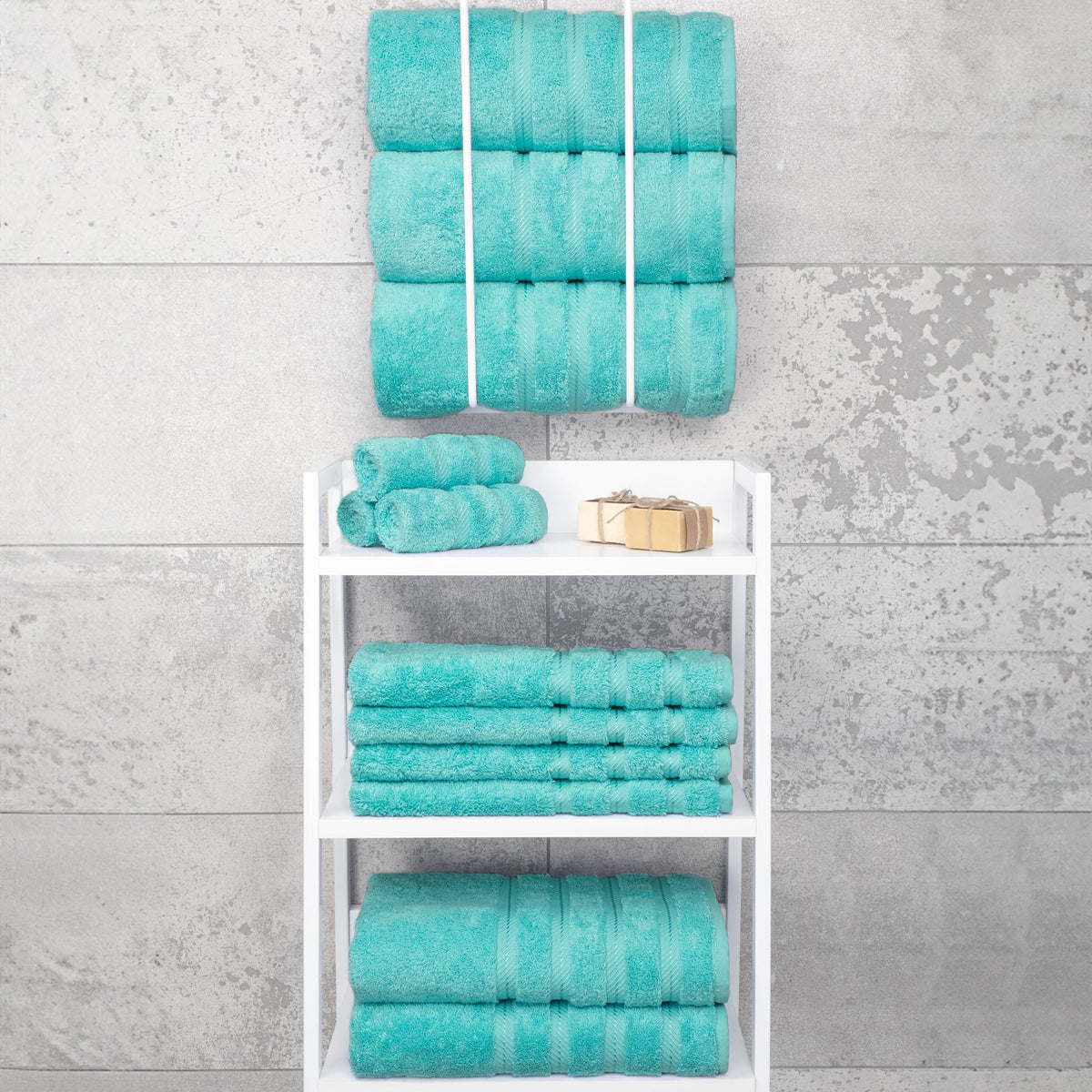American Soft Linen 100% Cotton Turkish Towels for Bathroom, 4 Pack Bath Towel Set,  Super Soft, Extra Large Bath Towels