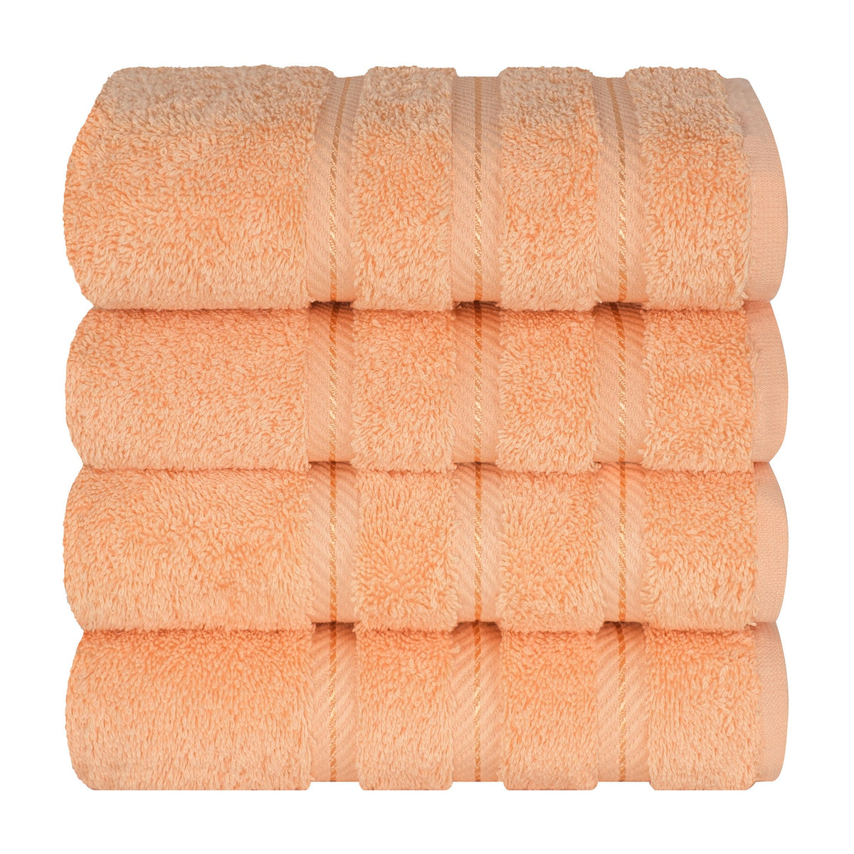 4 Piece 100% Cotton Turkish Towels, Hand Towel Set, Soft, Absorbent, Quick Dry - 28 Set Case Pack