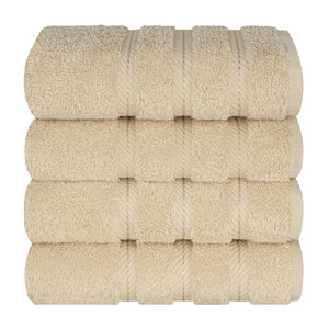 4 Piece 100% Cotton Turkish Towels, Hand Towel Set, Soft, Absorbent, Quick Dry - 28 Set Case Pack