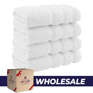 4 Piece 100% Cotton Turkish Towels, Hand Towel Set, Soft, Absorbent, Quick Dry - 28 Set Case Pack