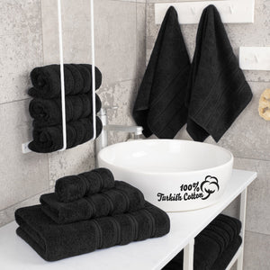 6 Piece 100% Cotton Turkish Bulk Bath Towels - Wholesale Premium Towel Sets - 10 Set Case Pack
