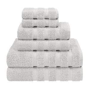 6 Piece 100% Cotton Turkish Bulk Bath Towels - Wholesale Premium Towel Sets - 10 Set Case Pack