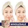 American Soft Linen 100% Cotton Hair Drying Towels for Women, 2 Pack Head Towel Cap - 75 Set Case Pack