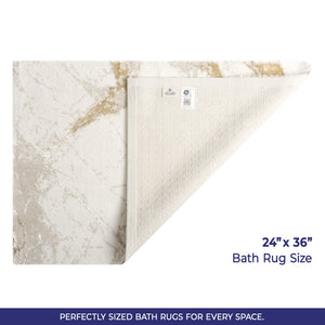 American Soft Linen Emest Bath Rug – 24"x36" Decorative Premium Cotton Bath Mats for Bathroom