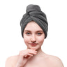 American Soft Linen Extremely Soft, Super Absorbent and Fast Drying Hair Towel with 2 buttons