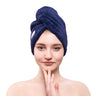 American Soft Linen Extremely Soft, Super Absorbent and Fast Drying Hair Towel with 2 buttons