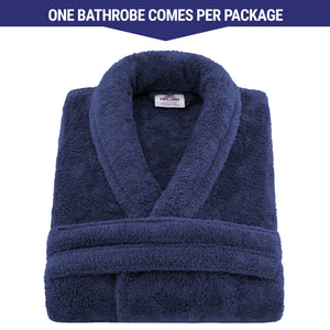 American Soft Linen Unisex Fleece Bathrobe, Super Soft, Absorbent and Fluffy - Wholesale