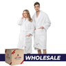 American Soft Linen Unisex Fleece Bathrobe, Super Soft, Absorbent and Fluffy - Wholesale