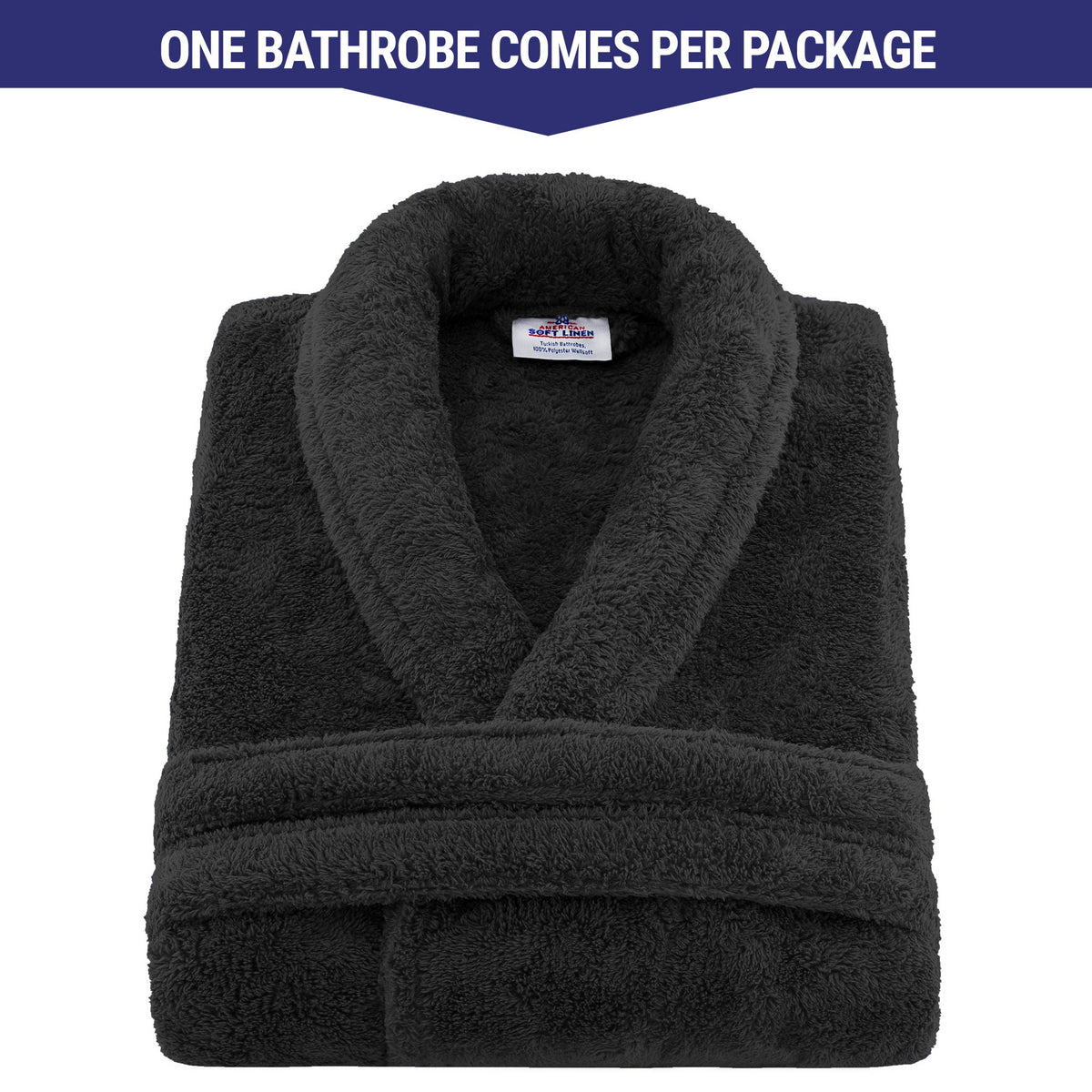 American Soft Linen Super Soft, Absorbent and Fluffy, Unisex Fleece Bathrobe