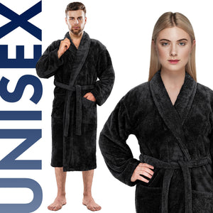 American Soft Linen Super Soft, Absorbent and Fluffy, Unisex Fleece Bathrobe