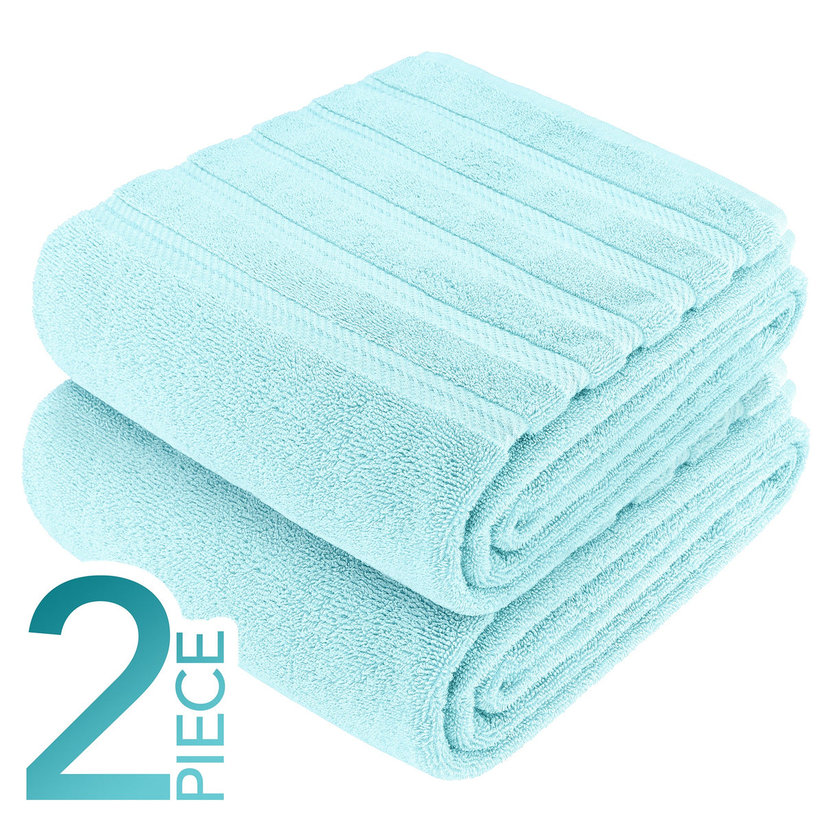 American Soft Linen 35x70 Inch Jumbo Bath Sheet Set of 2 – Extra Large 100% Cotton Turkish Bath Towels