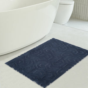 American Soft Linen Meja Bath Rug – 21x34" Decorative Premium Cotton Rug - Bath Mats for Bathroom