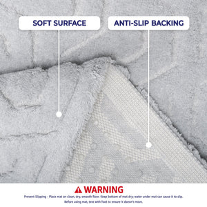 American Soft Linen Meja Bath Rug – 21x34" Decorative Premium Cotton Rug - Bath Mats for Bathroom