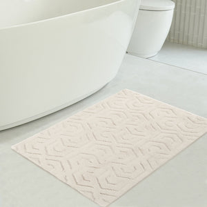 American Soft Linen Meja Bath Rug – 21x34" Decorative Premium Cotton Rug - Bath Mats for Bathroom