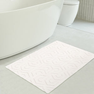 American Soft Linen Meja Bath Rug – 21x34" Decorative Premium Cotton Rug - Bath Mats for Bathroom