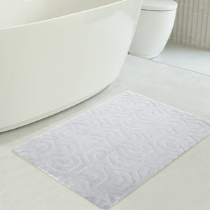 American Soft Linen Meja Bath Rug – 21x34" Decorative Premium Cotton Rug - Bath Mats for Bathroom