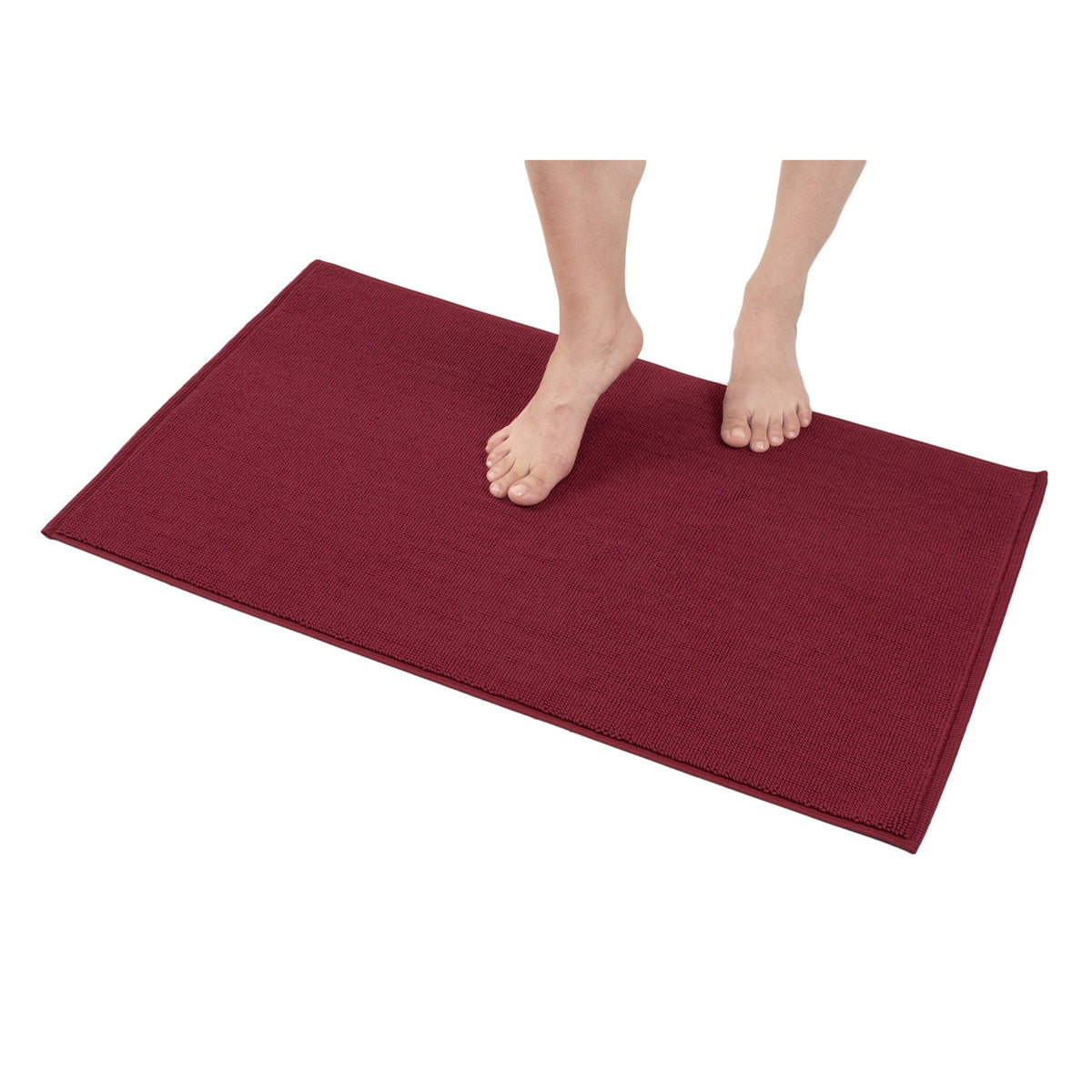 American Soft Linen 100% Cotton Bath Mat Rugs, 20x34 inches with Silicone Backing, Soft Absorbent Grip-Enhanced Bath Mats for Bathroom - 35 Set Case Pack