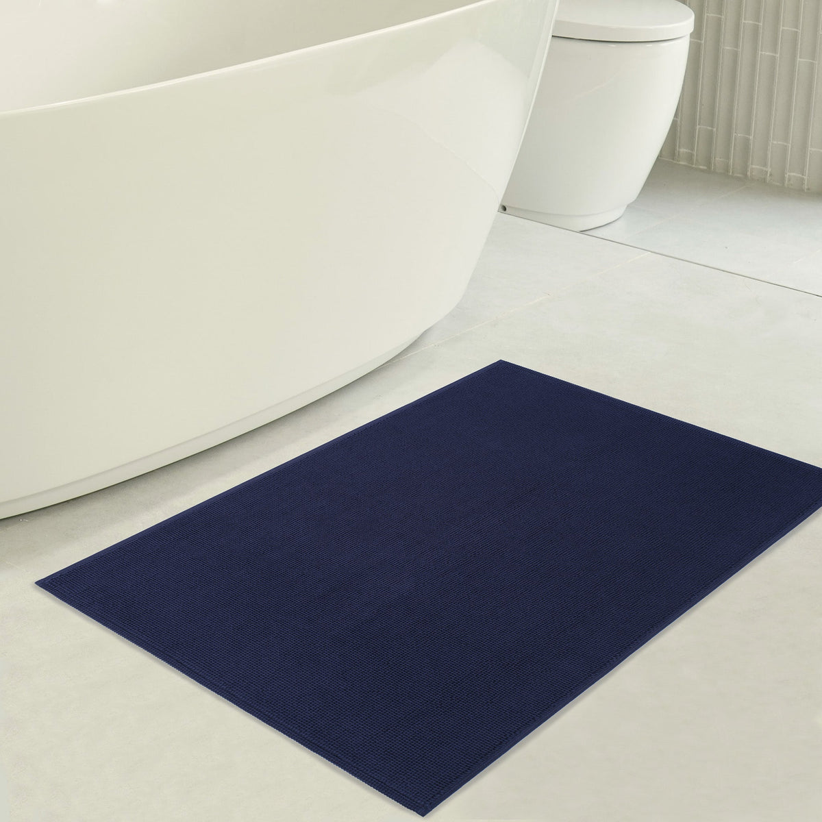 American Soft Linen 100% Cotton Bath Mat Rugs, 20x34 inches with Silicone Backing, Soft Absorbent Grip-Enhanced Bath Mats for Bathroom - 35 Set Case Pack