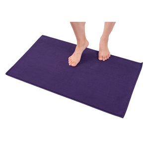 American Soft Linen 100% Cotton Bath Mat Rugs, 20x34 inches with Silicone Backing, Soft Absorbent Grip-Enhanced Bath Mats for Bathroom - 35 Set Case Pack