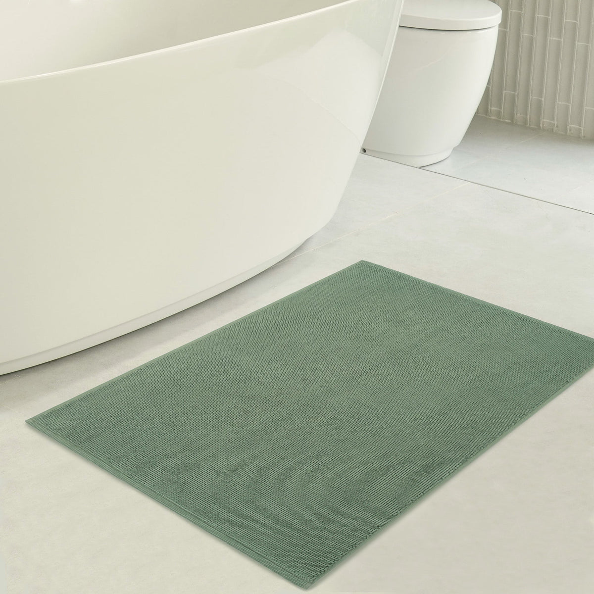 American Soft Linen 100% Cotton Bath Mat Rugs, 20x34 inches with Silicone Backing, Soft Absorbent Grip-Enhanced Bath Mats for Bathroom - 35 Set Case Pack
