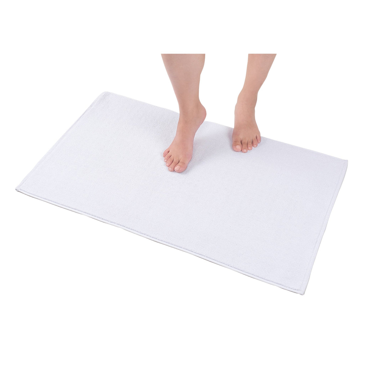 American Soft Linen 100% Cotton Bath Mat Rugs, 20x34 inches with Silicone Backing, Soft Absorbent Grip-Enhanced Bath Mats for Bathroom - 35 Set Case Pack