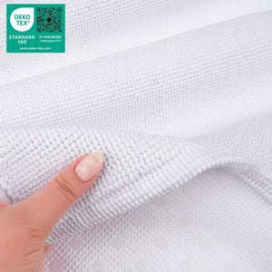 American Soft Linen 100% Cotton Bath Mat Rugs, 20x34 inches with Silicone Backing, Soft Absorbent Grip-Enhanced Bath Mats for Bathroom - 35 Set Case Pack