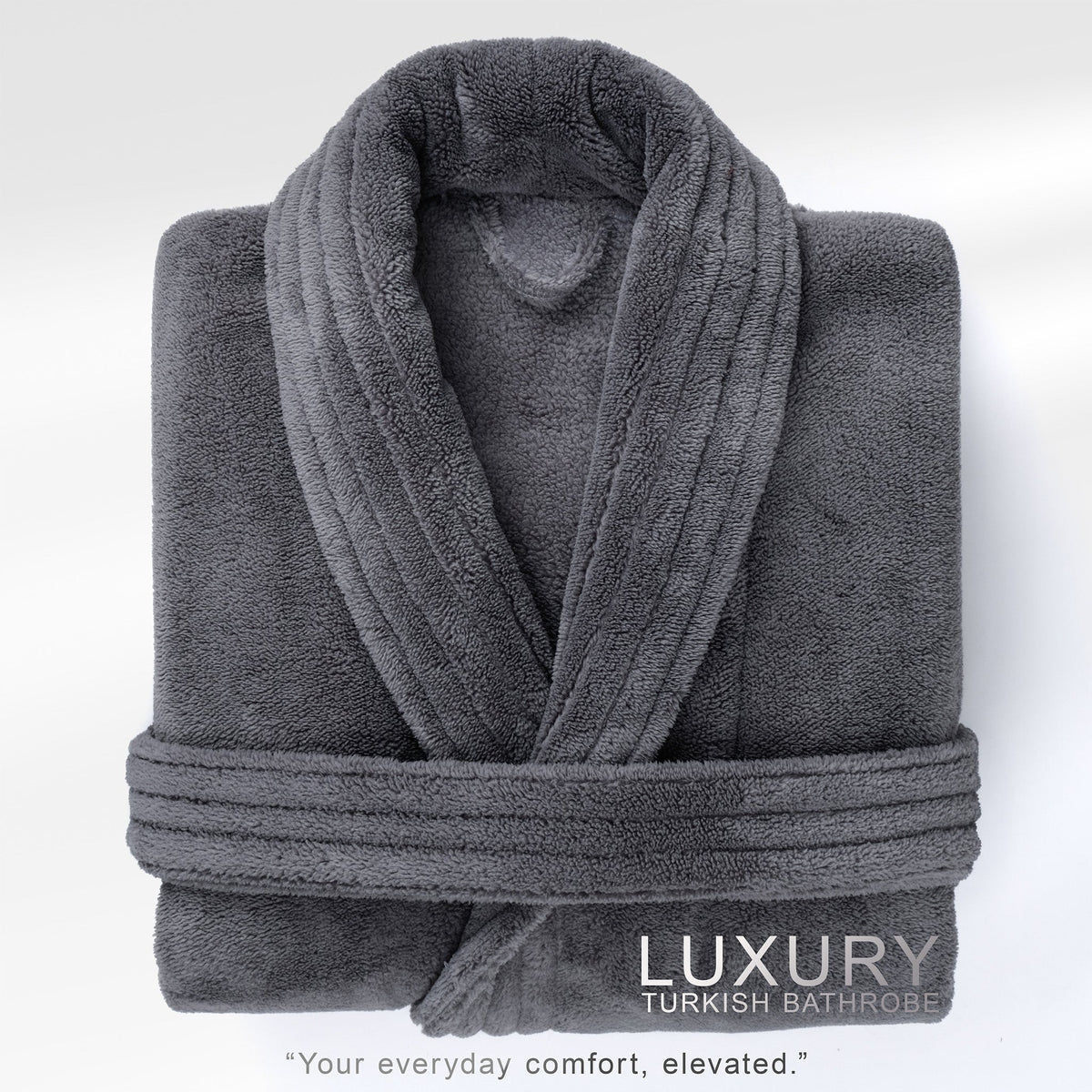 American Soft Linen Luxury Men’s Fleece Bathrobe – Ultra Soft, Warm & Lightweight Plush Robe